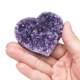 Amethyst Druze Heart Cluster 5cm | Himalayan Salt Factory