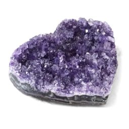 Amethyst Druze Heart Cluster 5cm | Himalayan Salt Factory