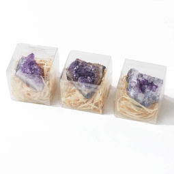 Mini Amethyst Druze Cluster Mineral Box | Himalayan Salt Factory