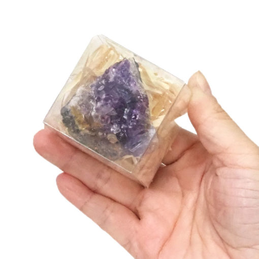 Mini Amethyst Druze Cluster Mineral Box | Himalayan Salt Factory