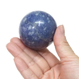 Natural Blue Quartz Polished Sphere 5cm | Himalayan Salt Factory