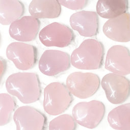 Natural Rose Quartz Polished Heart Stone - Mini | Himalayan Salt Factory