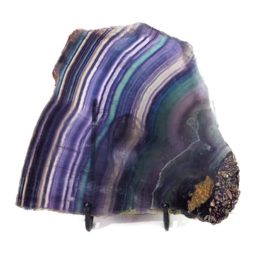 Natural Sliced Rainbow Fluorite Crystal Lamp DS1561 | Himalayan Salt Factory