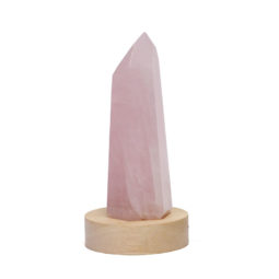 0.29kg Rose Quartz Obelisk 12.4cm DK77 | Himalayan Salt Factory