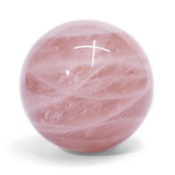 0.63kg Rose Quartz Sphere DK48 | Himalayan Salt Factory