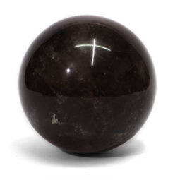0.74kg Smoky Quartz Polished Sphere with LED Light Small Display Base DK63 17 0.74kg Smoky Quartz Polished Sphere with LED Light Small Display Base DK63 | Himalayan Salt Factory