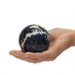 0.39kg Natural Sodalite Polished Sphere DK36 | Himalayan Salt Factory