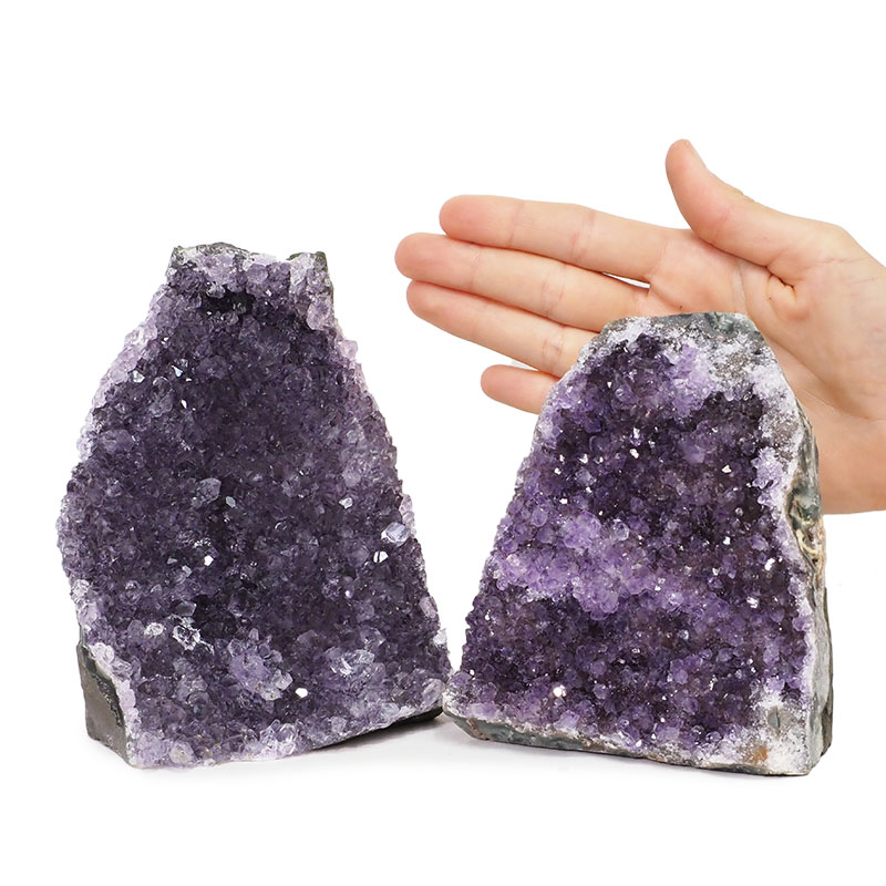 2.23kg Amethyst Crystal Geode Specimen Set 2 Pieces DK120 4 2.23kg Amethyst Crystal Geode Specimen Set 2 Pieces DK120 | Himalayan Salt Factory