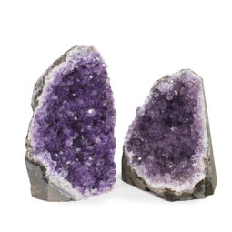 2.32kg Amethyst Crystal Geode Specimen Set 2 Pieces DK121 | Himalayan Salt Factory