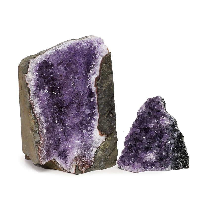 2.11kg Amethyst Crystal Geode Specimen Set 2 Pieces DK129 3 2.11kg Amethyst Crystal Geode Specimen Set 2 Pieces DK129 | Himalayan Salt Factory