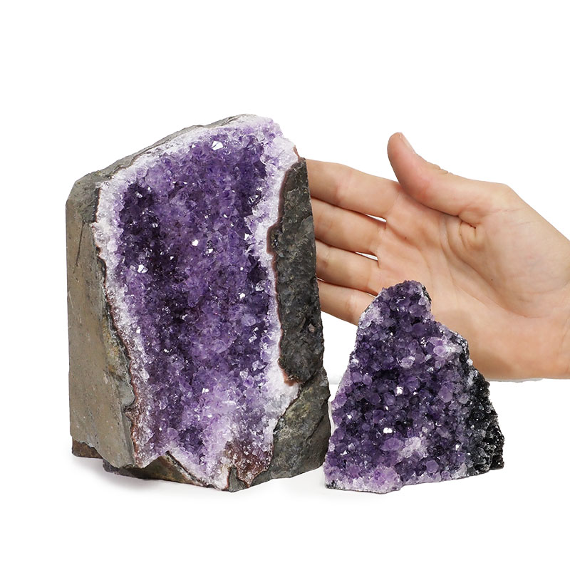 2.11kg Amethyst Crystal Geode Specimen Set 2 Pieces DK129 4 2.11kg Amethyst Crystal Geode Specimen Set 2 Pieces DK129 | Himalayan Salt Factory