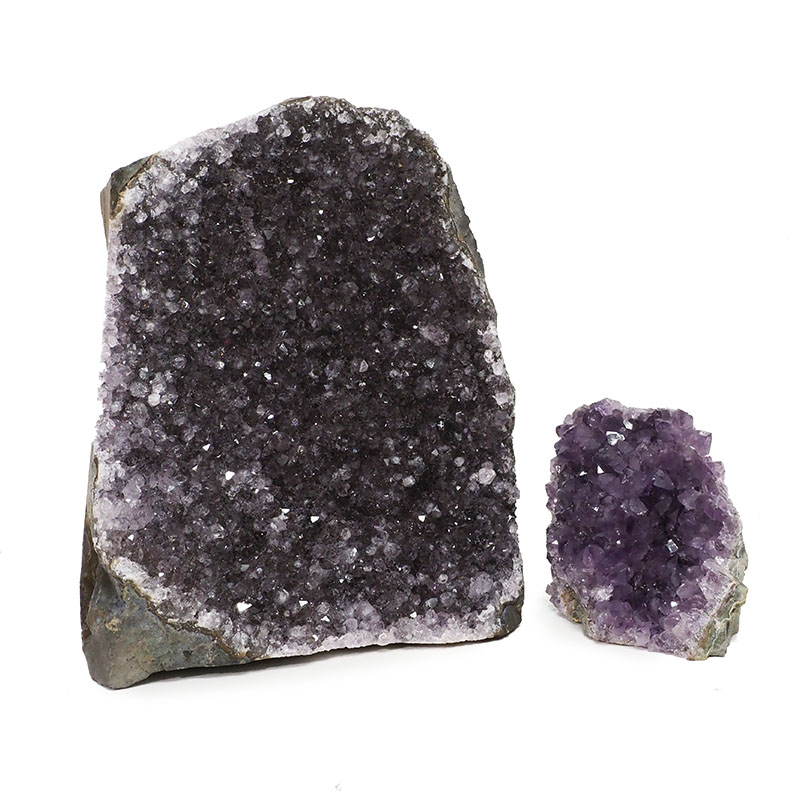 2.42kg Amethyst Crystal Geode Specimen Set 2 Pieces DK130 3 2.42kg Amethyst Crystal Geode Specimen Set 2 Pieces DK130 | Himalayan Salt Factory