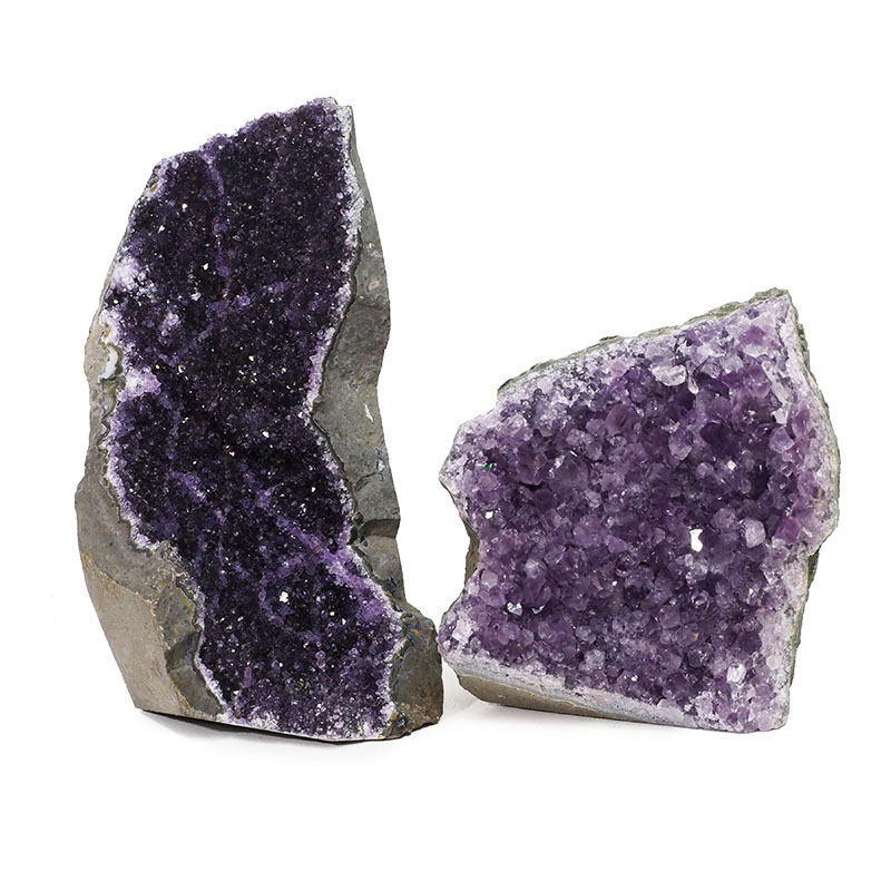 2.20kg Amethyst Crystal Geode Specimen Set 2 Pieces DK131 3 2.20kg Amethyst Crystal Geode Specimen Set 2 Pieces DK131 | Himalayan Salt Factory