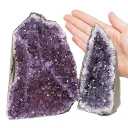 2.12kg Amethyst Crystal Geode Specimen Set 2 Pieces DN1124 5 Amethyst Crystal Geode Specimen Set 2 Pieces DN1124 | Himalayan Salt Factory