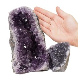 2.42kg Amethyst Crystal Geode Specimen Set 2 Pieces DN1127 5 Amethyst Crystal Geode Specimen Set 2 Pieces DN1127 | Himalayan Salt Factory