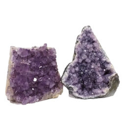 Amethyst Crystal Geode Specimen Set 2 Pieces DN1130 | Himalayan Salt Factory