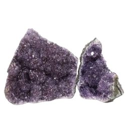 Amethyst Crystal Geode Specimen Set 2 Pieces DN1166 | Himalayan Salt Factory