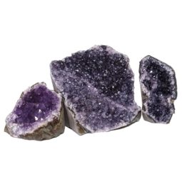 Amethyst Crystal Geode Specimen Set 2 Pieces DN1173 | Himalayan Salt Factory