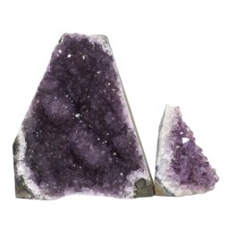 Amethyst Crystal Geode Specimen Set 2 Pieces DN1235 | Himalayan Salt Factory