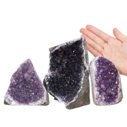 2.13kg Amethyst Crystal Geode Specimen Set 3 Pieces DN1238 5 Amethyst Crystal Geode Specimen Set 2 Pieces DN1238 | Himalayan Salt Factory