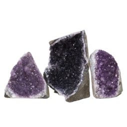 Amethyst Crystal Geode Specimen Set 2 Pieces DN1238 | Himalayan Salt Factory