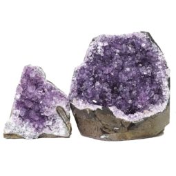 Amethyst Crystal Geode Specimen Set 2 Pieces DS1565 | Himalayan Salt Factory