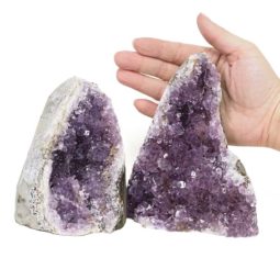 2.04kg Amethyst Crystal Geode Specimen Set 2 Pieces DS1575 5 Amethyst Crystal Geode Specimen Set 2 Pieces DS1575 | Himalayan Salt Factory