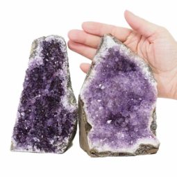 1.99kg Amethyst Crystal Geode Specimen Set 2 Pieces DS1578 5 Amethyst Crystal Geode Specimen Set 2 Pieces DS1578 | Himalayan Salt Factory