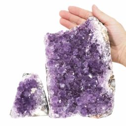 2.93kg Amethyst Crystal Geode Specimen Set 2 Pieces DS1580 5 Amethyst Crystal Geode Specimen Set 2 Pieces DS1580 | Himalayan Salt Factory