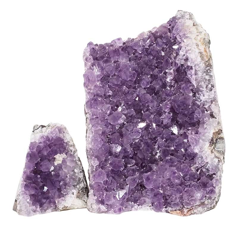2.93kg Amethyst Crystal Geode Specimen Set 2 Pieces DS1580 3 Amethyst Crystal Geode Specimen Set 2 Pieces DS1580 | Himalayan Salt Factory
