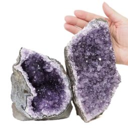 2.20kg Amethyst Crystal Geode Specimen Set 2 Pieces DS1583 5 Amethyst Crystal Geode Specimen Set 2 Pieces DS1583 | Himalayan Salt Factory