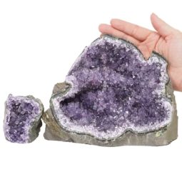 2.57kg Amethyst Crystal Geode Specimen Set 2 Pieces DS1584 5 Amethyst Crystal Geode Specimen Set 2 Pieces DS1584 | Himalayan Salt Factory