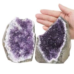 2.22kg Amethyst Crystal Geode Specimen Set 2 Pieces DS1586 5 Amethyst Crystal Geode Specimen Set 2 Pieces DS1586 | Himalayan Salt Factory