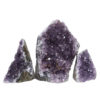 Amethyst Crystal Geode Specimen Set 3 Pieces DN1198 | Himalayan Salt Factory