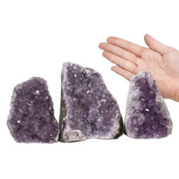 2.11kg Amethyst Crystal Geode Specimen Set 3 Pieces DN1270 5 Amethyst Crystal Geode Specimen Set 3 Pieces DN1270 | Himalayan Salt Factory