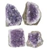 2.04kg Amethyst Crystal Geode Specimen Set 4 Pieces DS1588 1 Amethyst Crystal Geode Specimen Set 4 Pieces DS1588 | Himalayan Salt Factory
