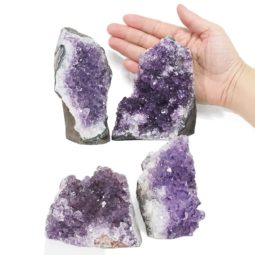 2.04kg Amethyst Crystal Geode Specimen Set 4 Pieces DS1590 5 Amethyst Crystal Geode Specimen Set 4 Pieces DS1590 | Himalayan Salt Factory