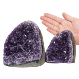 2.16kg Amethyst Polished Crystal Geode Specimen Set 2 Pieces DN1226 5 Amethyst Polished Crystal Geode Specimen Set 2 Pieces DN1226 | Himalayan Salt Factory