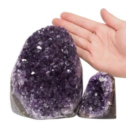 2.27kg Amethyst Polished Crystal Geode Specimen Set 2 Pieces DN1230 5 Amethyst Polished Crystal Geode Specimen Set 2 Pieces DN1230 | Himalayan Salt Factory