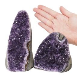 2.29kg Amethyst Polished Crystal Geode Specimen Set 2 Pieces DN1241 5 Amethyst Polished Crystal Geode Specimen Set 2 Pieces DN1241 | Himalayan Salt Factory