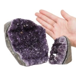 2.21kg Amethyst Polished Crystal Geode Specimen Set 2 Pieces DN1246 5 Amethyst Polished Crystal Geode Specimen Set 2 Pieces DN1246 | Himalayan Salt Factory