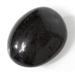 Black Tourmaline Polished Palm Stone | Himalayan Salt Factory