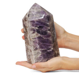 1.93kg Chevron Amethyst Terminated Point DK151 | Himalayan Salt Factory