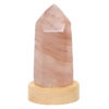 0.41kg Fire Quartz Terminated Point with LED Small Light Base DS1617 2 Fire Quartz Terminated Point with LED Small Base DS1617 | Himalayan Salt Factory