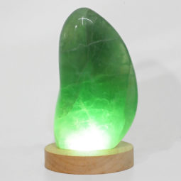 1.22kg Green Fluorite Polished Self Stand with LED Large Base DS1626 9 Green Fluorite Polished Self Stand with LED Large Base DS1626 | Himalayan Salt Factory