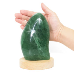 1.22kg Green Fluorite Polished Self Stand with LED Large Base DS1632 10 Green Fluorite Polished Self Stand with LED Large Base DS1632 | Himalayan Salt Factory