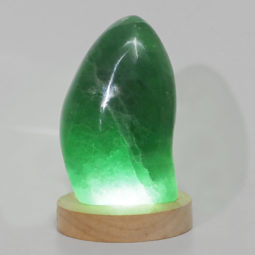 1.22kg Green Fluorite Polished Self Stand with LED Large Base DS1632 9 Green Fluorite Polished Self Stand with LED Large Base DS1632 | Himalayan Salt Factory