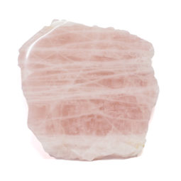 1.72kg Natural Rose Quartz Polished Slab Plate J1740 | Himalayan Salt Factory