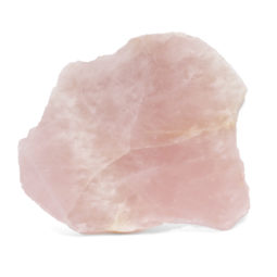 1.46kg Natural Rose Quartz Polished Slab Plate J1743 | Himalayan Salt Factory