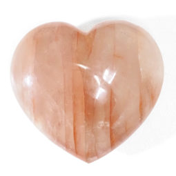 Natural Fire Quartz Polished Heart Palm Stone DS1633 | Himalayan Salt Factory
